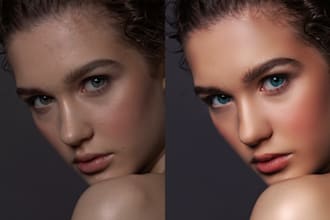 beauty retouch and edit your photo in photoshop