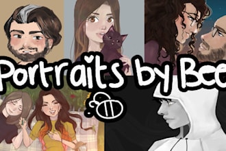 paint artistic portraits, for pfps, twitch, tiktok, insta