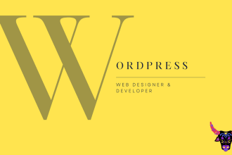 design, develop, fix your wordpress website with elementor