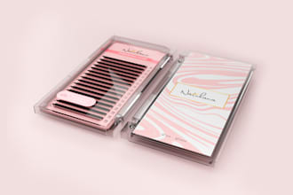 lash box, label, premium nail box packaging