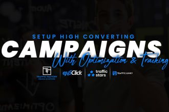 setup and manage your traffic junky and exoclick campaigns