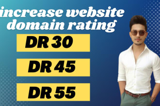 increase domain rating ahrefs DR 50 40 domain authority da 50 and tf 30