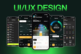create a design fintech app, banking app, crypto, and wallet app UI UX in figma
