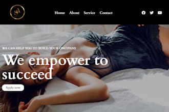 create modeling website, onlyfans website, onlyfans agency website