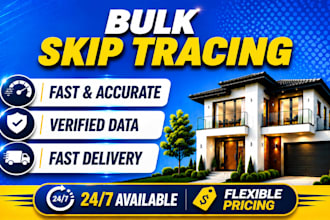 do bulk skip tracing for real estate