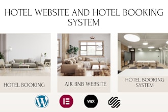design hotel booking website, rental website, hotel booking, booking system