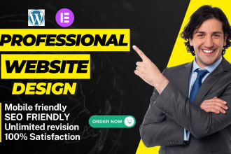 design or redesign your wordpress website using elementor