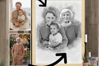 add loved one to photo family portrait from different photos