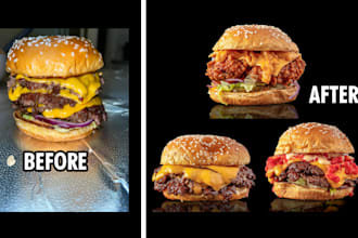 create food photos through expert editing