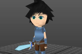 do 3d character animation and pose for 3d print, game and film