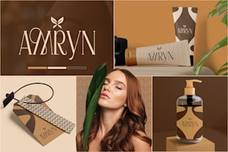 design full branding kit, brand guidelines, logo and brand style guide identity