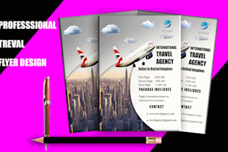 design travel and food flyers