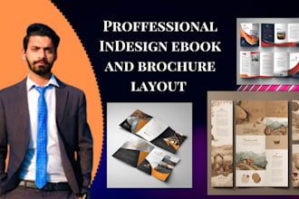 do indesign ebook and brochure layout for a high quality