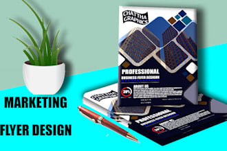 design marketing flyer and business related flyer