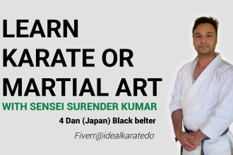 help you to learn karate or martial art