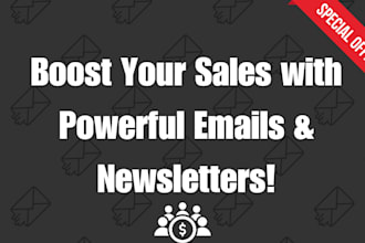 write expert email marketing copy, sales emails and newsletter that convert