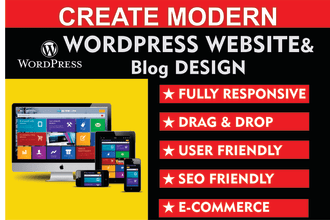 create a clean and modern wordpress website design