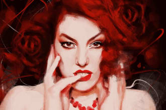 do digital portraits as they were made on canvas