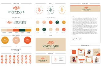 design signature logo and social media branding kit