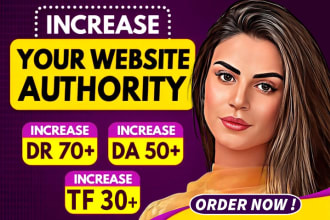 increase ahrefs DR domain rating and moz da with authority seo backlinks