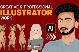 draw vector portrait art realistic cartoon couple illustration