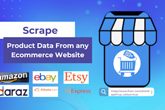 scrape product data from any ecommerce site