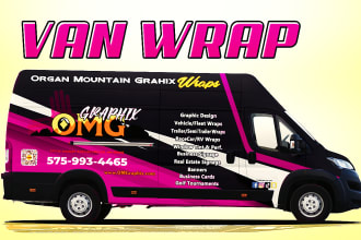 do unique, professional car, van, vehicle wrap design