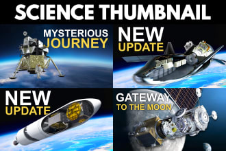 design amazing space and science youtube thumbnail