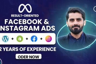 be your facebook ads campaign manager, fb advertising, instagram marketing pro