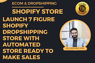 develop a passive income automated dropshipping shopify store
