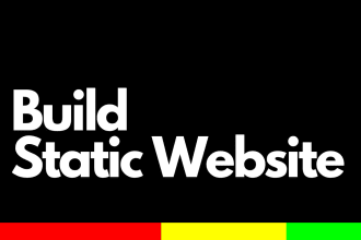 build static website, professional, responsive with SEO