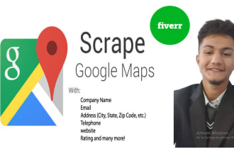 do targeted google map data scraping and data entry