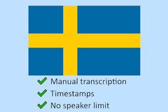 transcribe any swedish audio or video