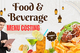 calculate food and beverage menu costing