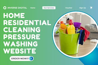 home cleaning website pressure washing website commercial gutter cleaning leads