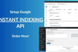 connect instant google indexing API to wordpress quickly