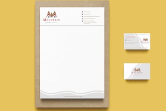 design letterheads and business cards for you