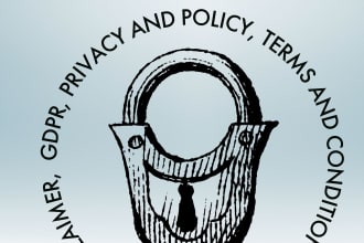 expertly write terms and conditions, gdpr and privacy policy