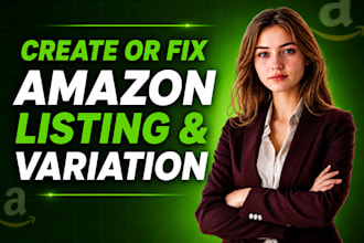 create amazon variation listing by flat file, fix parent child listing