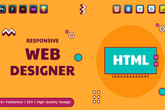 be your responsive web designer HTML CSS bootstrap js