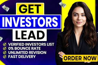 provide you with 100k verified angel, vc, and private equity investors list