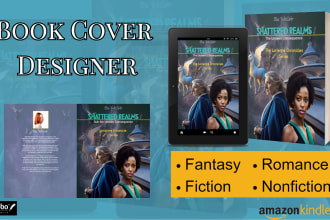 design fantasy, romance book cover, kindle cover, paperback cover