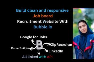 build recruitment website jobboard website agency staffing jobadder api linkedin