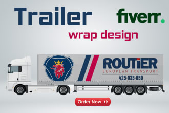 do professional van wrap design, trailer wrap design, car wrap