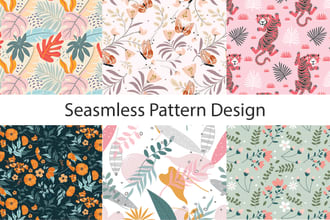 design unique seamless pattern textile prints