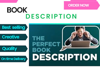 write best selling book blurb and ebook description for you