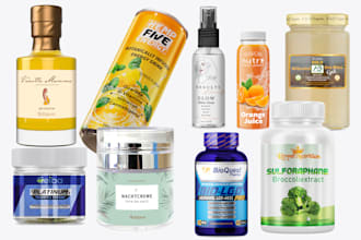 label design, supplement label, protein box, bottle label