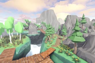 create a low poly roblox map