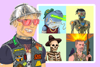 design your nft art and generate your nft collection with metadata in any style