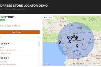 create wordpress store locator page in business website